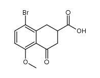 3-carboxy-5-bromo-8-methoxy-1-tetralone Structure