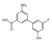 3-amino-5-(3-fluoro-5-hydroxyphenyl)benzoic acid结构式