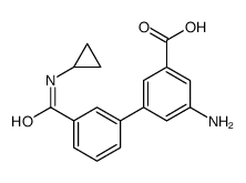 3-amino-5-[3-(cyclopropylcarbamoyl)phenyl]benzoic acid结构式