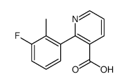 2-(3-fluoro-2-methylphenyl)pyridine-3-carboxylic acid结构式