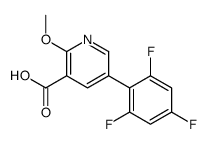 2-methoxy-5-(2,4,6-trifluorophenyl)pyridine-3-carboxylic acid Structure