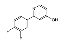 2-(3,4-difluorophenyl)-1H-pyridin-4-one Structure