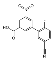3-(5-cyano-2-fluorophenyl)-5-nitrobenzoic acid Structure