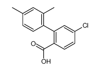 4-chloro-2-(2,4-dimethylphenyl)benzoic acid结构式