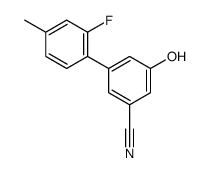 3-(2-fluoro-4-methylphenyl)-5-hydroxybenzonitrile结构式