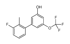 3-(3-fluoro-2-methylphenyl)-5-(trifluoromethoxy)phenol结构式