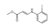 (E)-methyl 3-((2-iodophenyl)amino)acrylate结构式