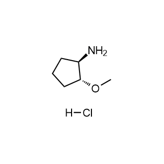 (1R,2R)-rel-2-甲氧基环戊烷盐酸盐结构式