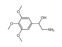 2-amino-1-(3,4,5-trimethoxyphenyl)ethan-1-ol结构式