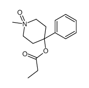 (1-methyl-1-oxido-4-phenylpiperidin-1-ium-4-yl) propanoate Structure