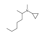 N-heptan-2-yl-N-methylcyclopropanamine Structure