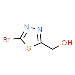 (5-溴-1,3,4-噻二唑-2-基)甲醇结构式