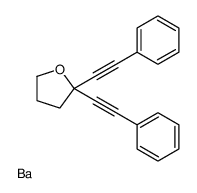 barium,2,2-bis(2-phenylethynyl)oxolane Structure