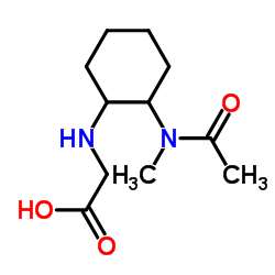 N-{2-[Acetyl(methyl)amino]cyclohexyl}glycine结构式