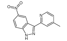 3-(4-methylpyridin-2-yl)-5-nitro-1H-indazole Structure