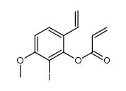 2-iodo-3-methoxy-6-vinylphenyl acrylate结构式