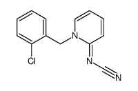[1-[(2-chlorophenyl)methyl]pyridin-2-ylidene]cyanamide结构式