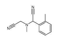 2-((cyanomethyl)(methyl)amino)-2-(o-tolyl)acetonitrile Structure