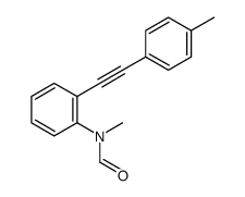 N-methyl-N-(2-(p-tolylethynyl)phenyl)formamide结构式