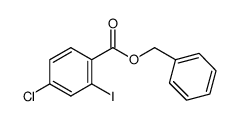 benzyl 4-chloro-2-iodobenzoate结构式