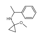 1-methoxy-1-[(methylbenzyl)amino]cyclopropane结构式