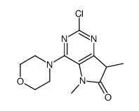 2-chloro-5,7-dimethyl-4-morpholin-4-yl-7H-pyrrolo[3,2-d]pyrimidin-6-one Structure
