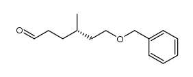 (S)-6-benzyloxy-4-methylhexanal结构式