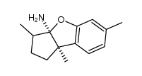 (3aR,8bR)-3,6,8b-trimethyl-2,3,3a,8b-tetrahydro-1H-cyclopenta[b]benzofuran-3a-amine结构式