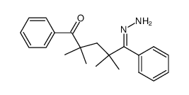 2,2,4,4-tetramethyl-1,5-diphenyl-1,5-pentanedione monohydrazone Structure