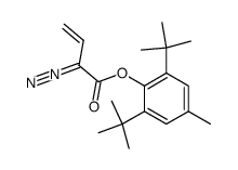 2,6-di(1,1-dimethylethyl)-4-methylphenyl 2-diazobut-3-enoate Structure