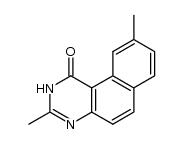 3,9-dimethylbenzo(f)-quinazolin-1(2H)-one结构式