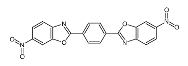 6-nitro-2-[4-(6-nitro-1,3-benzoxazol-2-yl)phenyl]-1,3-benzoxazole Structure