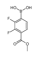 2,3-difluoro-4-(methoxycarbonyl)phenylboronic acid结构式