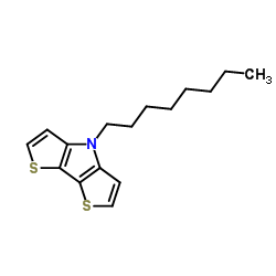 4-正辛基-4H-二噻吩并[3,2-b:2',3'-d]吡咯结构式
