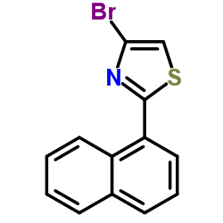 4-溴-2-(萘-1-基)噻唑结构式