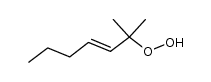 2-methyl-trans-3-hepten-2-yl hydroperoxide Structure