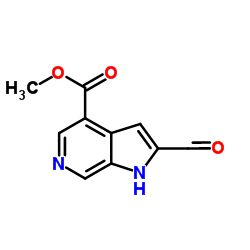 Methyl 2-formyl-1H-pyrrolo[2,3-c]pyridine-4-carboxylate Structure