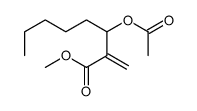 methyl 3-acetyloxy-2-methylideneoctanoate Structure
