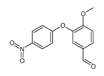 4-methoxy-3-(4-nitrophenoxy)benzaldehyde Structure