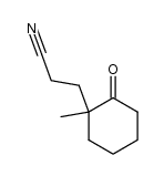 3-(1-methyl-2-oxocyclohexyl)propanenitrile Structure