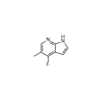 4-氟-5-甲基-1H-吡咯并[2,3-b]吡啶结构式