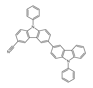 9,9'-联苯-9H,9'H -3,3'-联咔唑-6-腈结构式