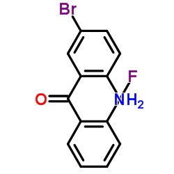 2-Amino-2'-fluoro-5-bromobenzophenone structure