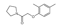 2-(2,4-dimethylphenoxy)-1-pyrrolidin-1-ylethanone结构式