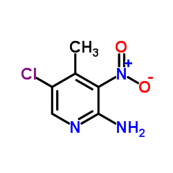 5-Chloro-4-methyl-3-nitro-2-pyridinamine Structure