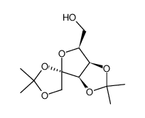 .alpha.-L-Tagatofuranose, 1,2:3,4-bis-O-(1-methylethylidene)- Structure