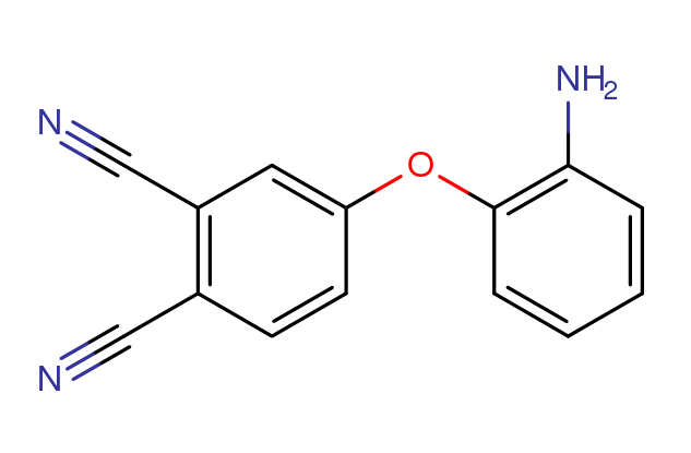 4-(2-aminophenoxy)phthalonitrile结构式