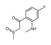 1-[4-fluoro-2-(methylamino)phenyl]-2-methylsulfinylethanone Structure
