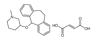 (Z)-but-2-enedioic acid,3-(6,11-dihydro-5H-dibenzo[1,2-a:1',2'-e][7]annulen-11-yloxy)-1-methylpiperidine结构式