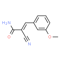 (E)-2-CYANO-3-(3-METHOXYPHENYL)-2-PROPENAMIDE结构式